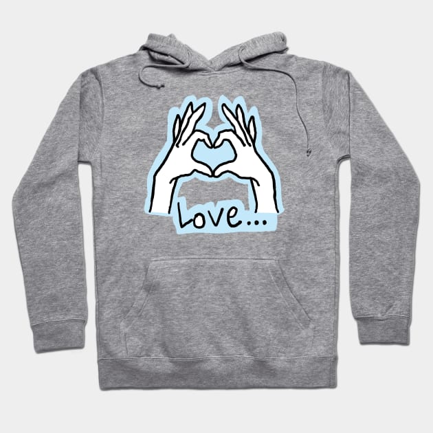 Finger heart Hoodie by zzzozzo